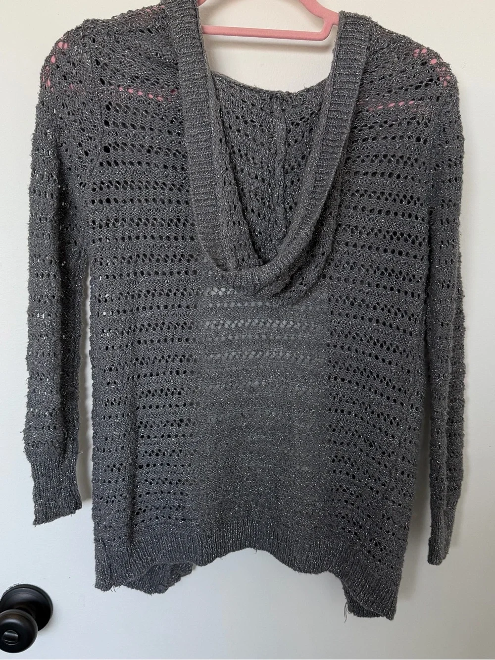 Justice Girls Hooded Open Front Cardigan